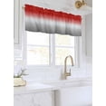 thumbnail image 3 of Valances for Windows Abstract Rod Pocket Cafe Window Treatments Valance Curtains for Kitchen Bathroom Laundry Basement Windows 42"x12", 3 of 9