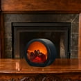 thumbnail image 4 of Fireplace Lanterns Decorative,Small Fake Fire Place,Flame Effect LED Fire Lamp,Battery Operated USB Charge Portable Fireplace,Indoor Outdoor Christmas Decoration (No Heater Function Black),A, 4 of 7
