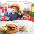 thumbnail image 3 of 30Pcs Mini Wooden Hammers Bulk for Breakable Heart Chocolate Toy Mallets for Kids, 3 of 9
