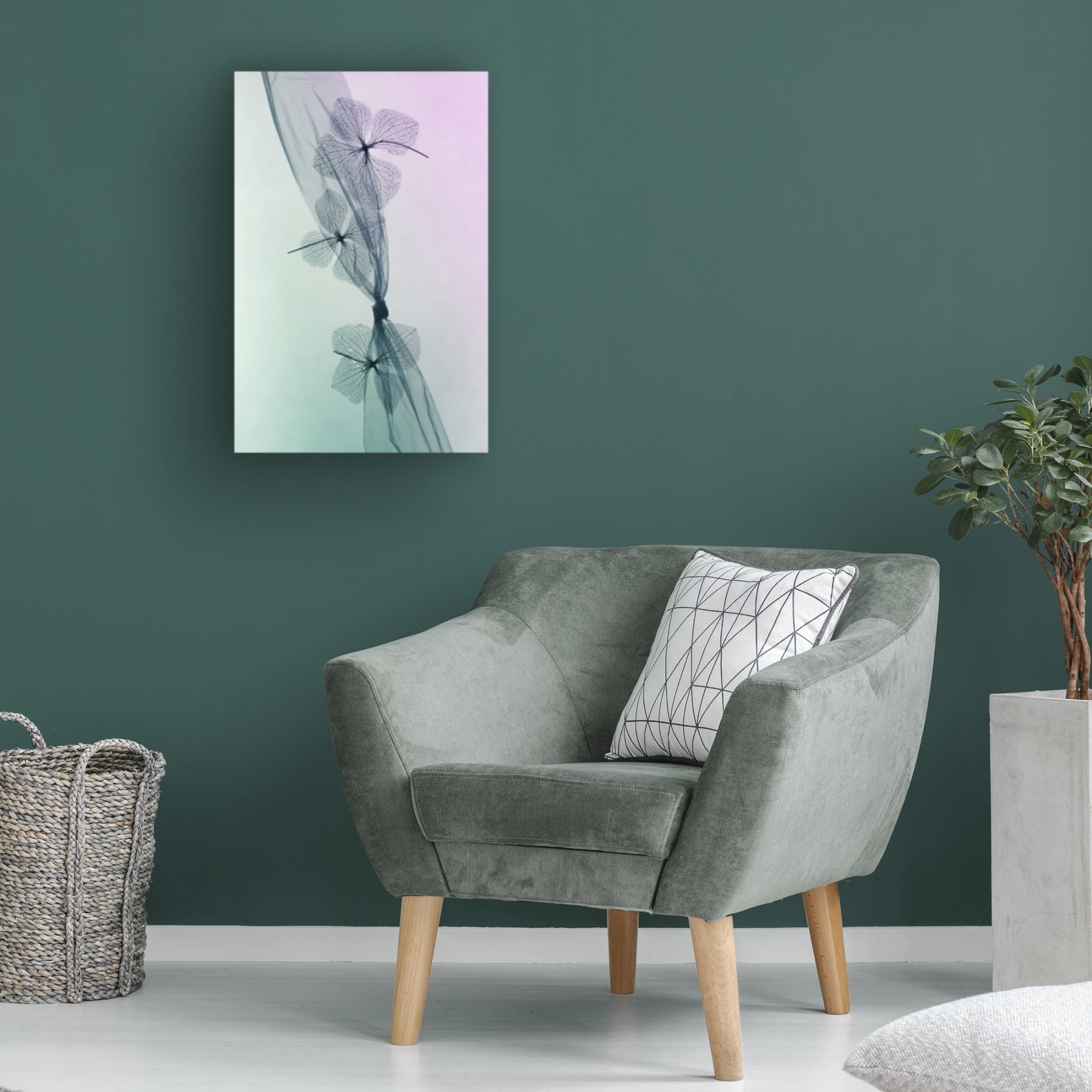 Trademark Fine Art Shihya Kowatari 3 Flowers Canvas Wall Art