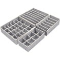 thumbnail image 1 of Drawer Organizer Foldable Non-woven Underwear Storage Bra Socks Compartment Storage Box Dividers Clothes Storage Space Saving, 1 of 5