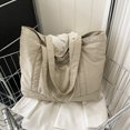thumbnail image 3 of Women Large Capacity Handbag Lightweight Retro Foldable Female Daily Outdoor Bag, 3 of 9