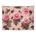 thumbnail image 5 of GOSMITH  Pretty Pink Roses Elegant Polyester Wall Hanging Tapestry 60x51in - Full Single-Side Printing Durable Skin-Friendly Lightweight Easy To Hang Horizontal Model, 5 of 7