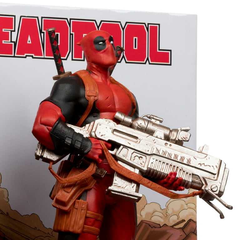★MARVELCOLLECTION★ Small Planet Deadpool Avengers Style Bl Marvel Deadpool Grey Suit 1:6 Action Figure McFarlane Toys