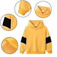 thumbnail image 5 of KYAIGUO Toddler Kids Fall Winter Hooded Sweatshirt for Boys Girls,1-12Years Little Big Boys Fleece Sweatsuit Long Sleeved Pullovers Baby Active Casual Hoodie Sweaters, 5 of 7