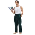 thumbnail image 6 of QPNGRP Mens Fleece Plaid Pajama Pants Bottoms with Pockets Cozy Sleepwear Lounge Wear Green XXL, 6 of 8