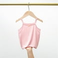 thumbnail image 2 of MeetoTime Kids Sleeveless T-Shirt Solid Color Summer Casual Bow Camisole Tee for Baby Girls 2-10 Years, 2 of 6