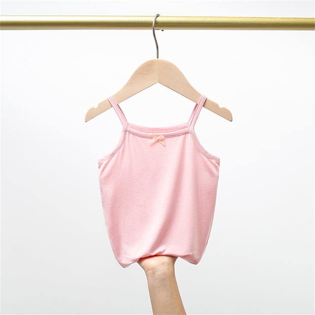 Débardeur Court, Jolis Hauts Courts, Chandails pour Enfants Sans Manches T-Shirt Graphique Uni Col Rond Haut Court pour Filles et Garçons Débardeur Tee