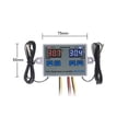 thumbnail image 2 of FlyFlise 12 V Contrôleur de Température Numérique Double LED Celsius Thermostat Régulateur Chauffage Refroidissement Contrôle de Température avec Sondes Étanches pour Refroidisseur Chauffage Aquarium, 2 of 8