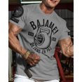 thumbnail image 2 of Bájame! Déjame en Paz Workout Gym T-Shirt Funny Gym Shirt for Men Camiseta de Gimnasio de Entrenamiento, Heather Grey with Sleeve Logo, Small, 2 of 5