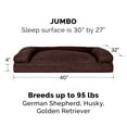 thumbnail image 6 of FurHaven Pet Products Quilted Pillow Sofa Pet Bed for Dogs & Cats - Coffee, Jumbo, 6 of 8