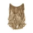 thumbnail image 3 of SEGO Real Hair Extension with Invisible Band Synthetic Wire in Hair Extension Wavy Curly Hair Piece Straight Peluca de Cabello for Woman, 3 of 10