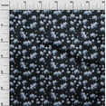 thumbnail image 3 of oneOone Polyester Spandex Navy Blue Fabric Floral Craft Projects Decor Fabric Printed By The Yard 56 Inch Wide, 3 of 5