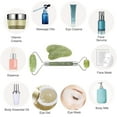 thumbnail image 2 of Jade Roller & Gua Sha Set Face Roller and Gua Sha Facial Tools for Skin Care Routine and Puffiness-Green, 2 of 6