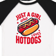 thumbnail image 4 of Inktastic Just a Girl Who Loves Hot Dogs Girls Toddler T-Shirt, 4 of 5