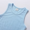 thumbnail image 6 of FLMEI Toddler Kids Baby Boys Girls Solid Color Sleeveless Vest Casual Cotton Bottoming Shirt Summer Breathable Sleeveless T-Shirt Tops 9 Months-10 Years, 6 of 9