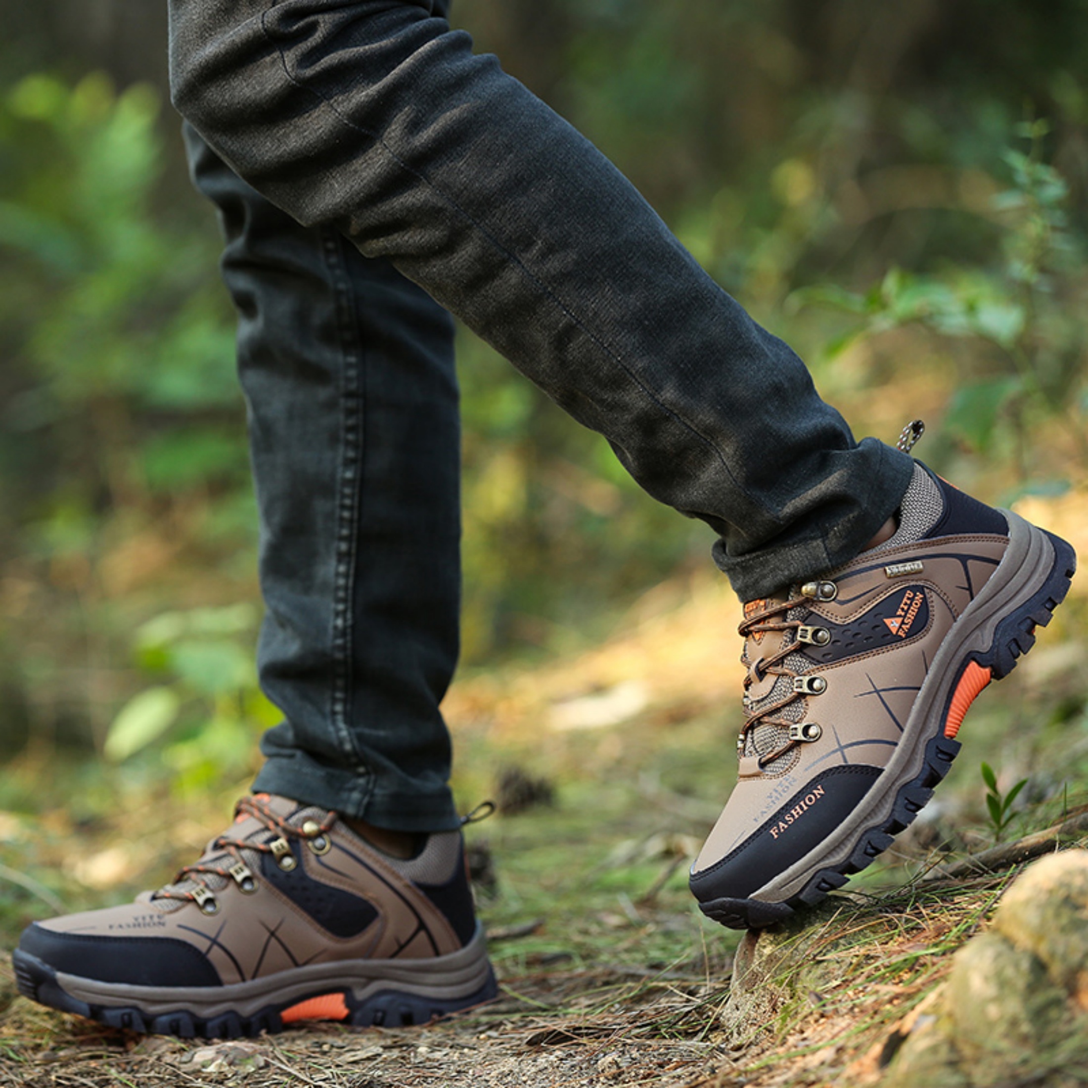 SKIUHS Men's Hiking Shoes – Insulated & Breathable All-Terrain Options, Non-Slip Waterproof Outdoor Trail Shoes