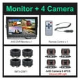 thumbnail image 2 of AHD1920x1080P 7 Inch IPS Truck Bus 4CH Vehicle DVR Recorder Parking Monitor With 4 Channels Front Rear Left Right AHD Car Camera, 2 of 7