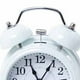thumbnail image 5 of Reloj despertador de 3 pulgadas con dos campanas, moderno, de metal, mecánico, con timbre para mesita de noche, despertador silencioso a pilas, color blanco, 5 of 12