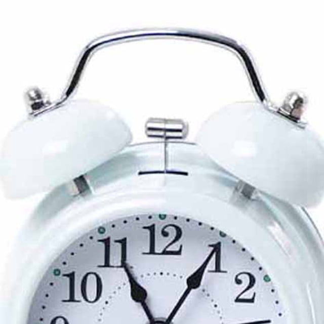Reloj despertador de campana doble Jadeshay Reloj despertador analógico de cuarzo 3 pulgadas