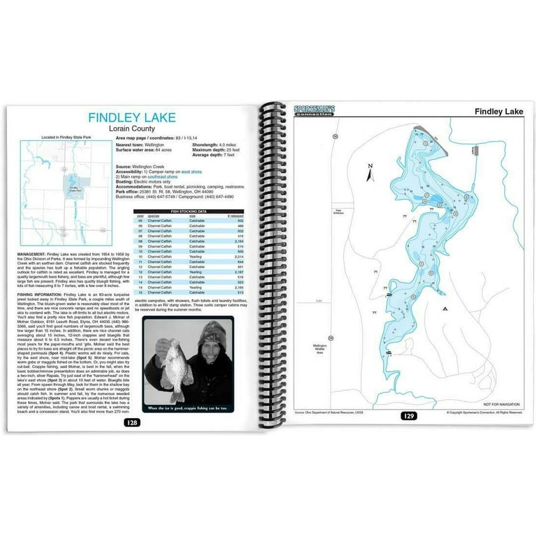 Sportsman's Connection - Northern Ohio Fishing Map Guide Book 