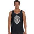 thumbnail image 1 of LA Pop Art Men's Word Art Tank Top - Slasher Movie Villians, 1 of 2