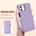 thumbnail image 4 of Case Wallet for iPhone 11, [Wristlet & Crossbody Strap] RFID Blocking 5 Card Slots Stand [Shockproof TPU Shell] PU Leather Magnetic Flip Cover Compatible with iPhone 11, Purple, 4 of 9