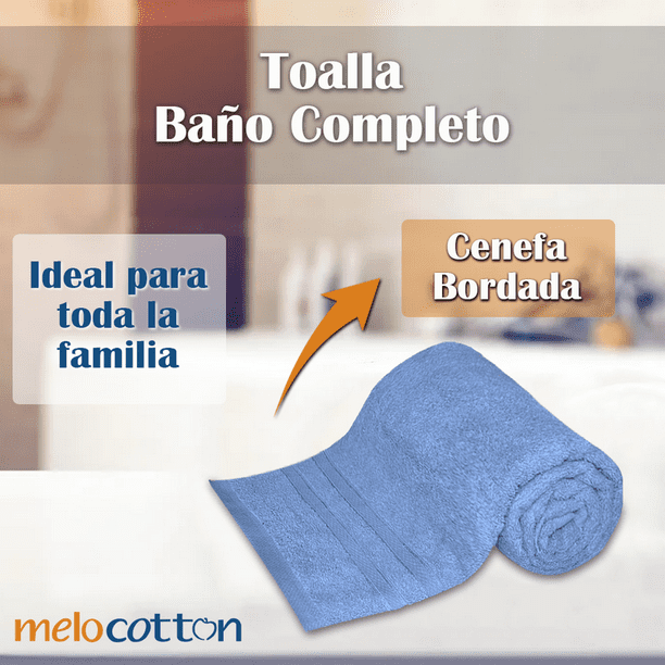 Toalla Baño Completo colores varios, 150x80cm 620gr Suave Y