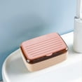 thumbnail image 6 of Qholemyo Plastic Soap Box With Lid Double Draining For Handwashing Room Bathroom Soap Container Soap Holder Soap Dish, 6 of 6