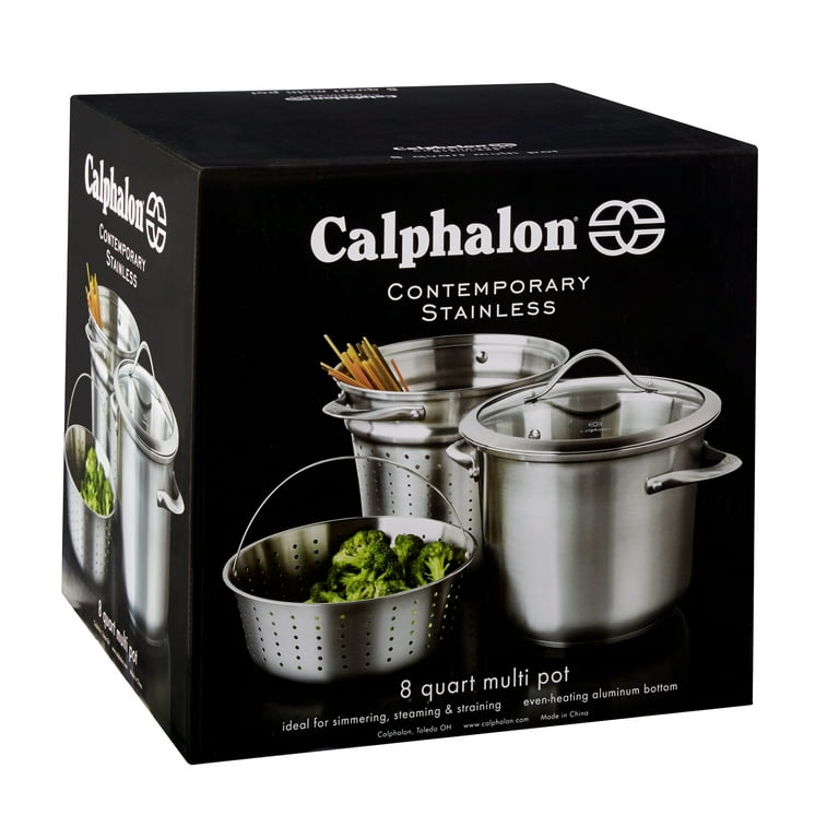 Calphalon Contemporary 8 qt. Stainless Steel Multi-Pot with Glass