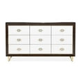 thumbnail image 2 of Michael Amini Belmont Place 9-Drawers Bedroom Dresser in Espresso, 2 of 17