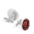 thumbnail image 3 of Rose Elegant Stainless Steel Cuff Links for Men, for Formal Wear and Special Occasions, 3 of 6