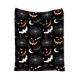 thumbnail image 3 of Halloween Fleece Blanket Soft Throw Warm Cozy Lightweight Portable Foldable for Office Travel Nap by MPOISVA, 3 of 7