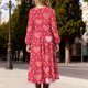 thumbnail image 4 of Vestido infantil de poliéster con cuello redondo, manga larga y bolsillos laterales., 4 of 6