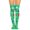 Green, variant on MSJUHEG Thigh High Socks,Programmer Socks,Thigh High Compression Socks Women,Striped Thigh High Socks,Knee High Socks,Thigh High Colored Dots Long Socks Green One Size