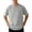 Gray, variant on Running Athletic Shirts for Men Lightweight Elbow-Length Mens Tees Summer Loose Solid Casual Tops