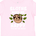 thumbnail image 4 of Inktastic Sloths Make Me Happy You Not So Much Boys or Girls Toddler T-Shirt, 4 of 5