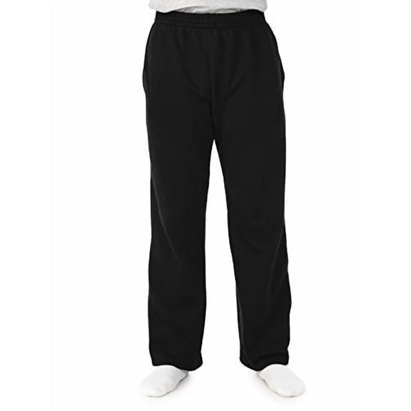 Fruit of the Loom Men's Fleece Sweatpants, Black, XXX-Large
