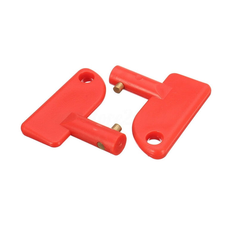 Mini Battery Disconnect Isolator Switch With Spare Key - Solid Brass Kill Switch For Car, Boat, Marine
