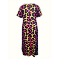 thumbnail image 2 of Plus Size Women's Fashionable Leopard Print Dress Suitable for Commuting, 2 of 5