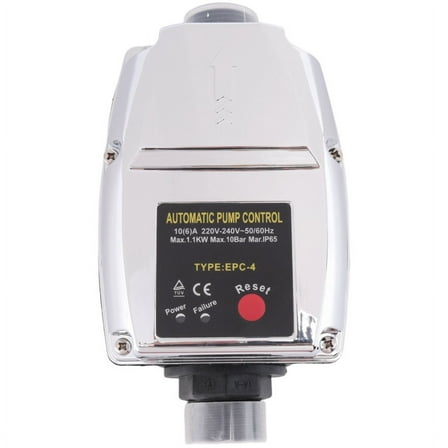 Water Pressure Booster Starting Controller Adjustable 1 Inch Pipe Automatic Pump Control on Off Mass Flow Switch 220V,1 * Water Pressure Booster,Black & Silver