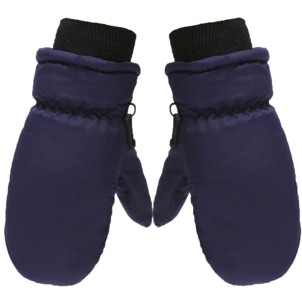 La bolsa de guantes para niños se refiere a guantes de nieve para ciclismo para niños y niñas, gruesos, a prueba de frío y con forro polar, con dedos cálidos para esquiar, de varios tamaños