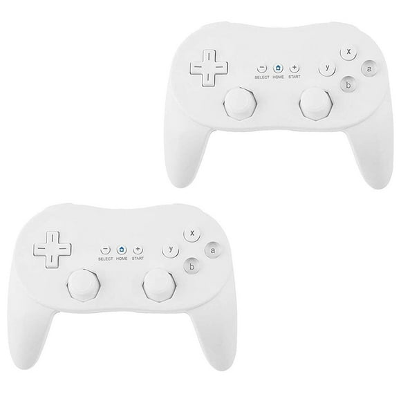 2x Classic Controller for Nintendo Wii Console Wired Gamepad for Wii Remote