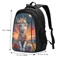 thumbnail image 5 of Daiia Starry Sky Cute Horse Pattern USB Charging Backpack for Men and Women, Anti-Theft Backpack,Travel Backpack,School Backpack,College Backpack,Laptop Backpack, 5 of 7