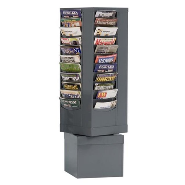 Durham 410-95 Acier 44 Pochettes de Contour Rotatives Porte-Documents, Gris