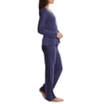 thumbnail image 2 of Blis Satin Trim Long Sleeve Pant Set - Smokey Diamond - 4x, 2 of 3