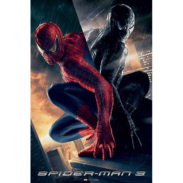 SpiderMan 3 Movie Poster / Print (Spidey & Venom Back SpiderMan 3 Movie Poster / Print (Spidey & Venom Back