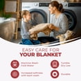 thumbnail image 6 of Superior Diamond Weave Cotton Blanket All Season Bed Blankets, Throw, Burgundy, 6 of 12