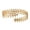 Golden, variant on Mightlink Cuff Bracelet Vintage Punk Geometric Electroplating Adjustable Opening Decorative Gift Women Girl Metal Feather Leaf Upper Arm Bangle Armband for Daily Wear