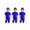 Royal Blue, variant on 3 Pack Special Needs Adaptive Clothing for Kids Boys Girls Short Sleeve Anti-Strip Jumpsuit Romper Back-Zip Bodysuit Royal Blue 12